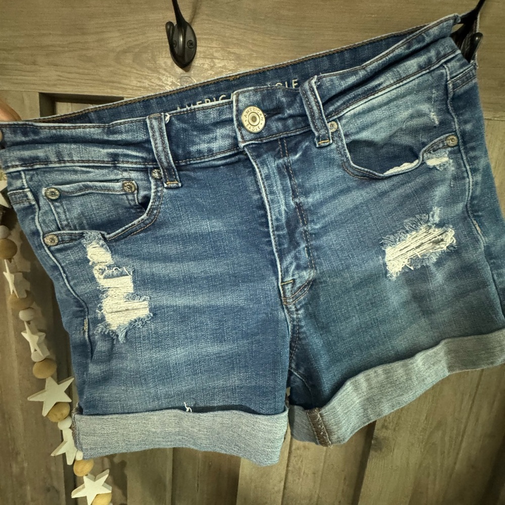 Women's Blue Denim Shorts